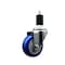 Service Caster 3.5'' SS Blue Poly Wheel Swivel 1-1/2'' Expanding Stem Caster SCC-SSEX20S3514-PPUB-BLUE-112 - alternate 1